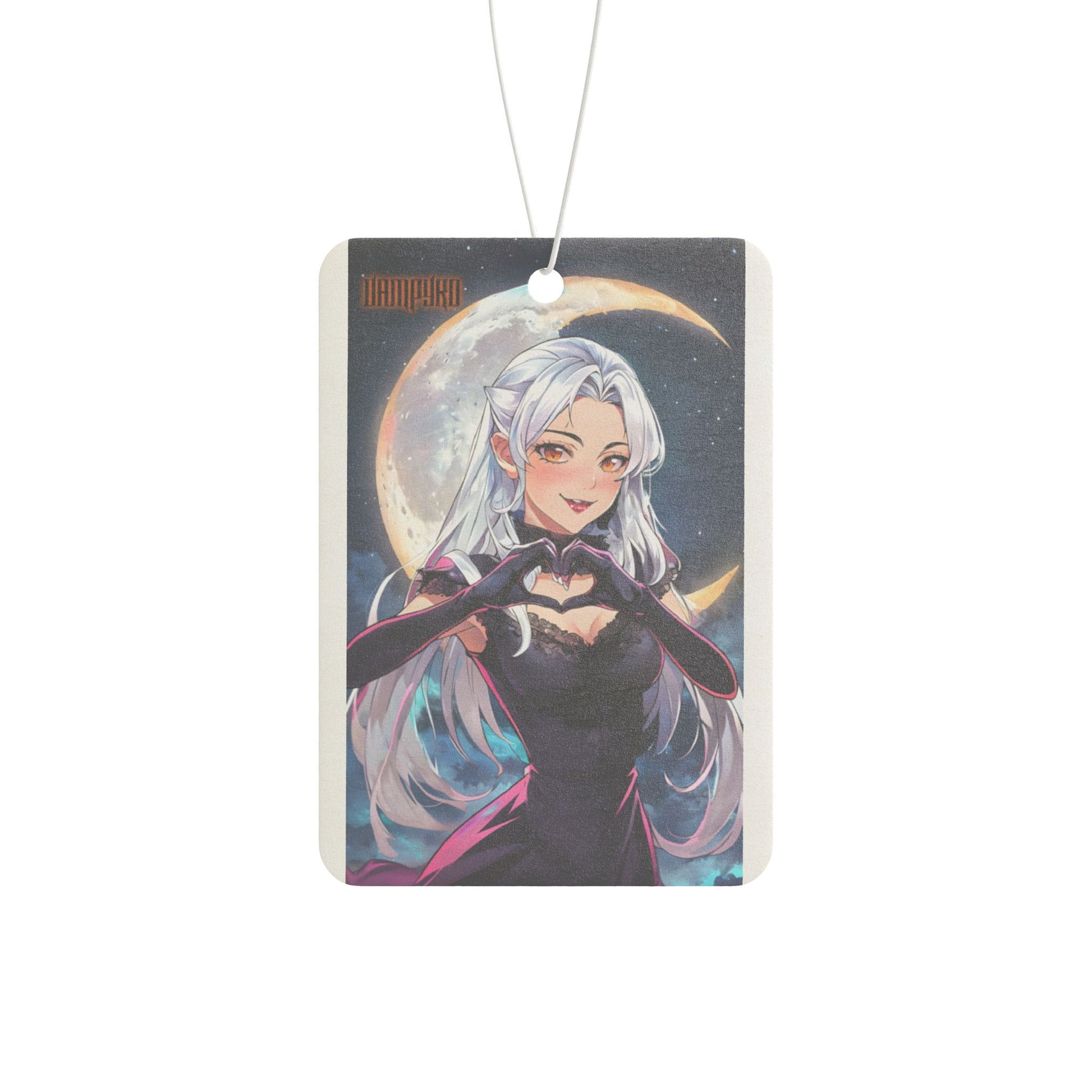 Vampyro Crimson Enchanting Car Air Freshener, Anime Air Freshener for Car, Unique Gift, Scented Air Freshener, Car Decor, Cosplay Decor, Moonlight Design