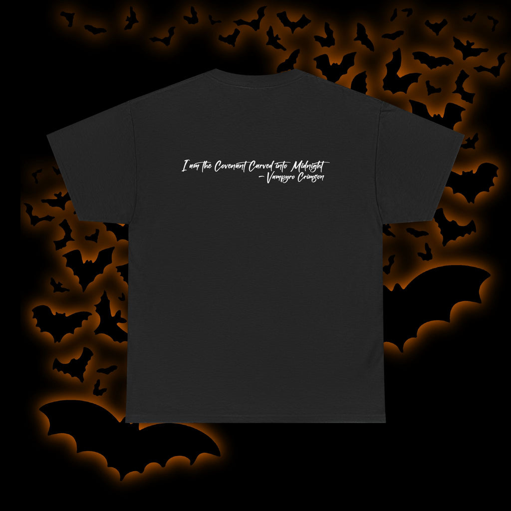Digitally Autographed Vampyro Crimson Gothic Art Unisex Tee, Halloween Shirt, Alternative Fashion, Spooky Graphic Tee, Witchy Aesthetic Clothing, Edgy Outfit Idea