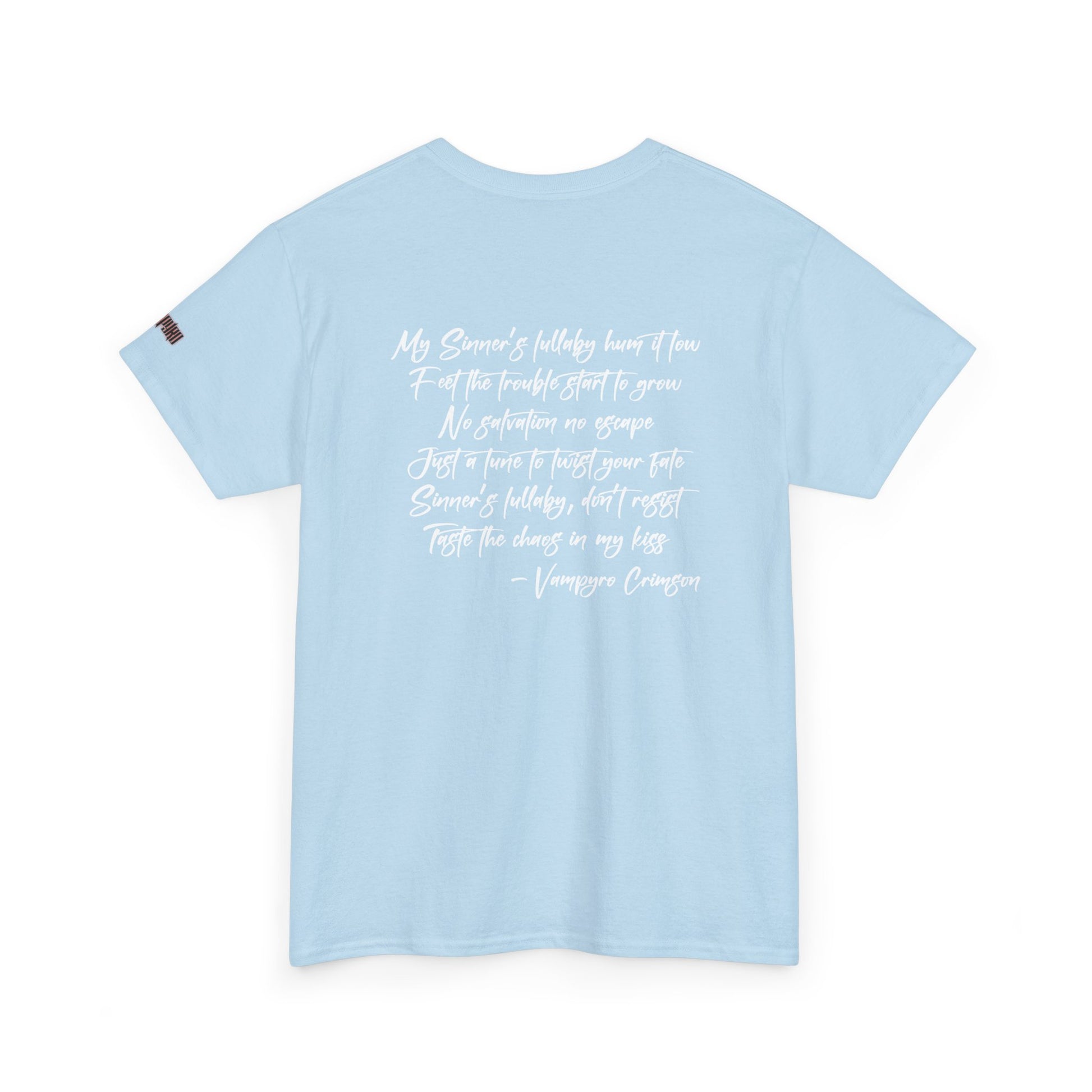 Taste of Trouble Vampyro Crimson Lyrics Unisex Heavy Cotton Tee - Casual Comfort, Everyday Wear, Gift for Friends, Stylish Casual Tee, Versatile Fashion