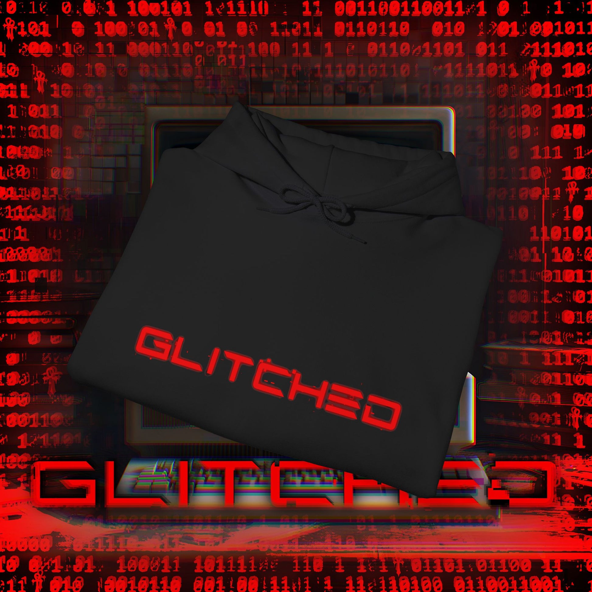 Glitched Album Hooded Sweatshirt