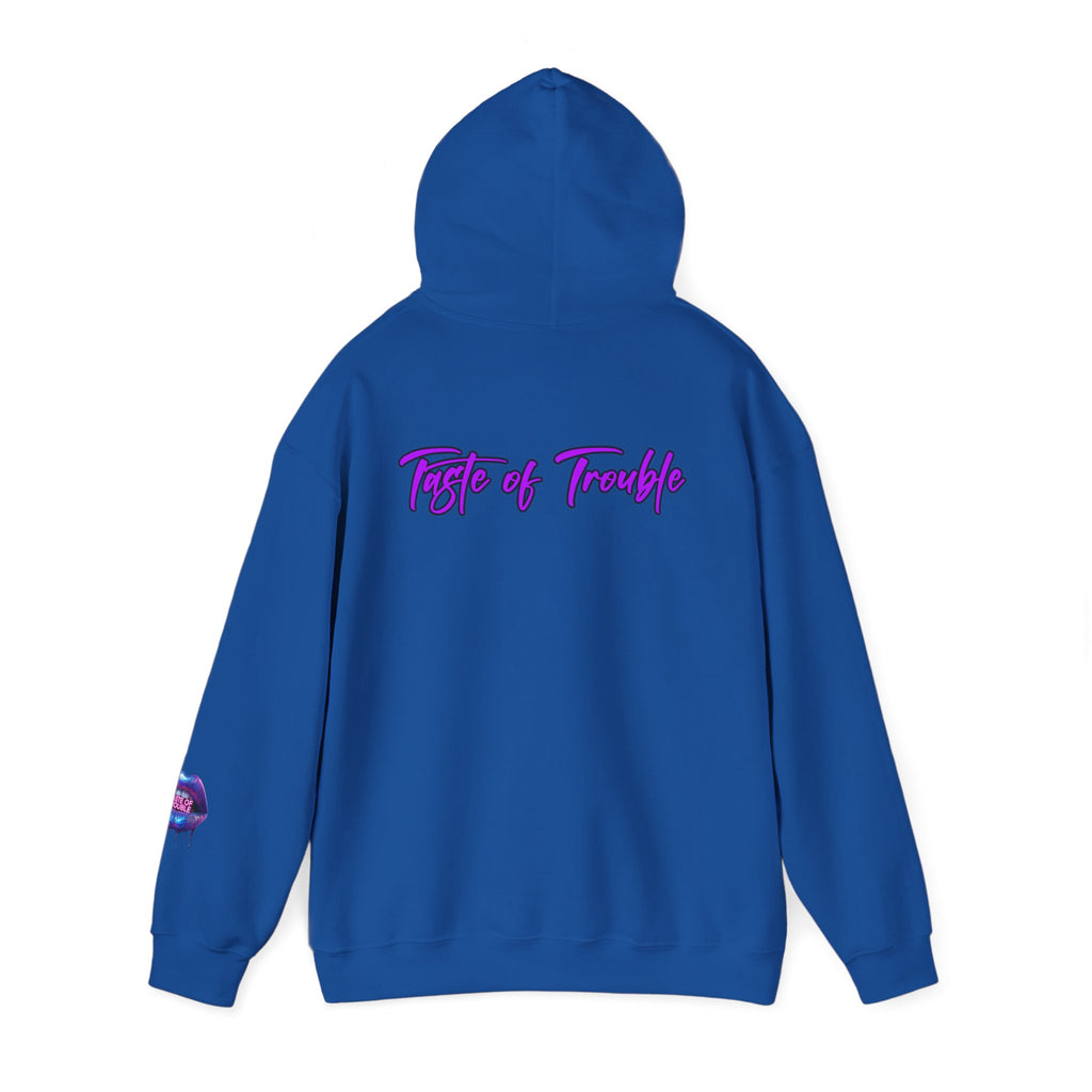 Taste of Trouble Inspirational Hoodie for Creative Souls, Motivational Sweatshirt, Unisex Heavy Blend, Modern Casual Wear, Gift for Artists, Trendy [...]