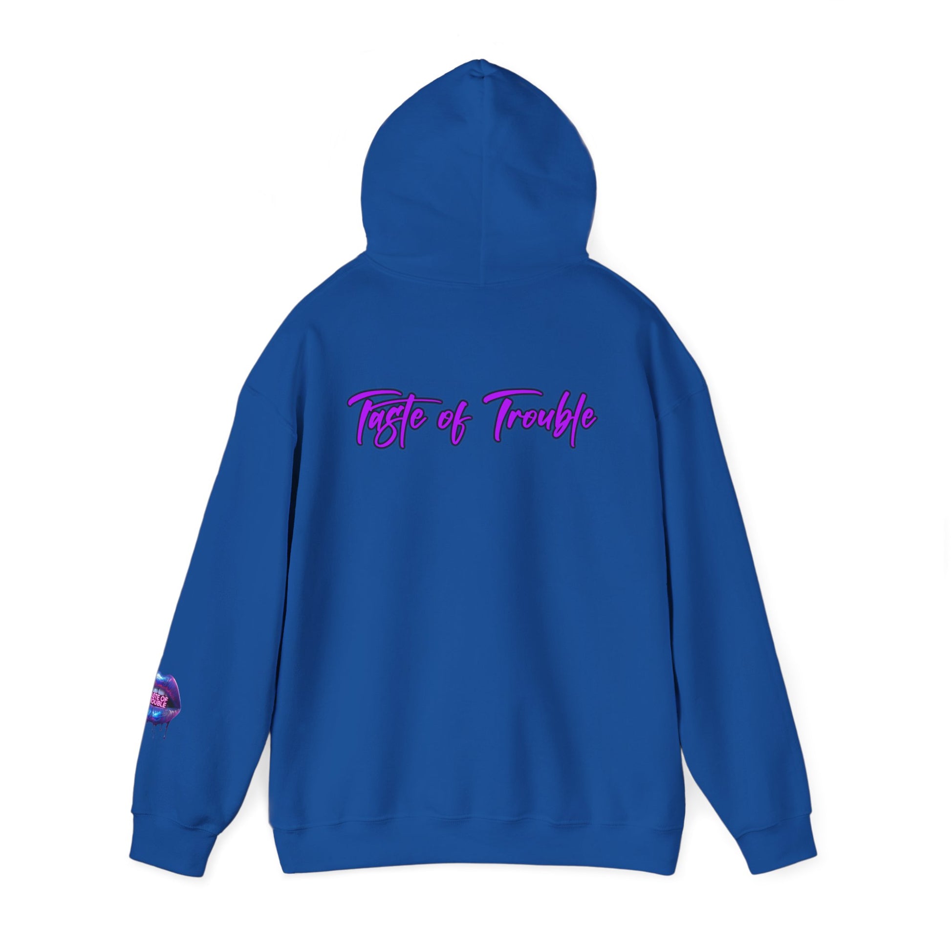 Taste of Trouble Inspirational Hoodie for Creative Souls, Motivational Sweatshirt, Unisex Heavy Blend, Modern Casual Wear, Gift for Artists, Trendy [...]