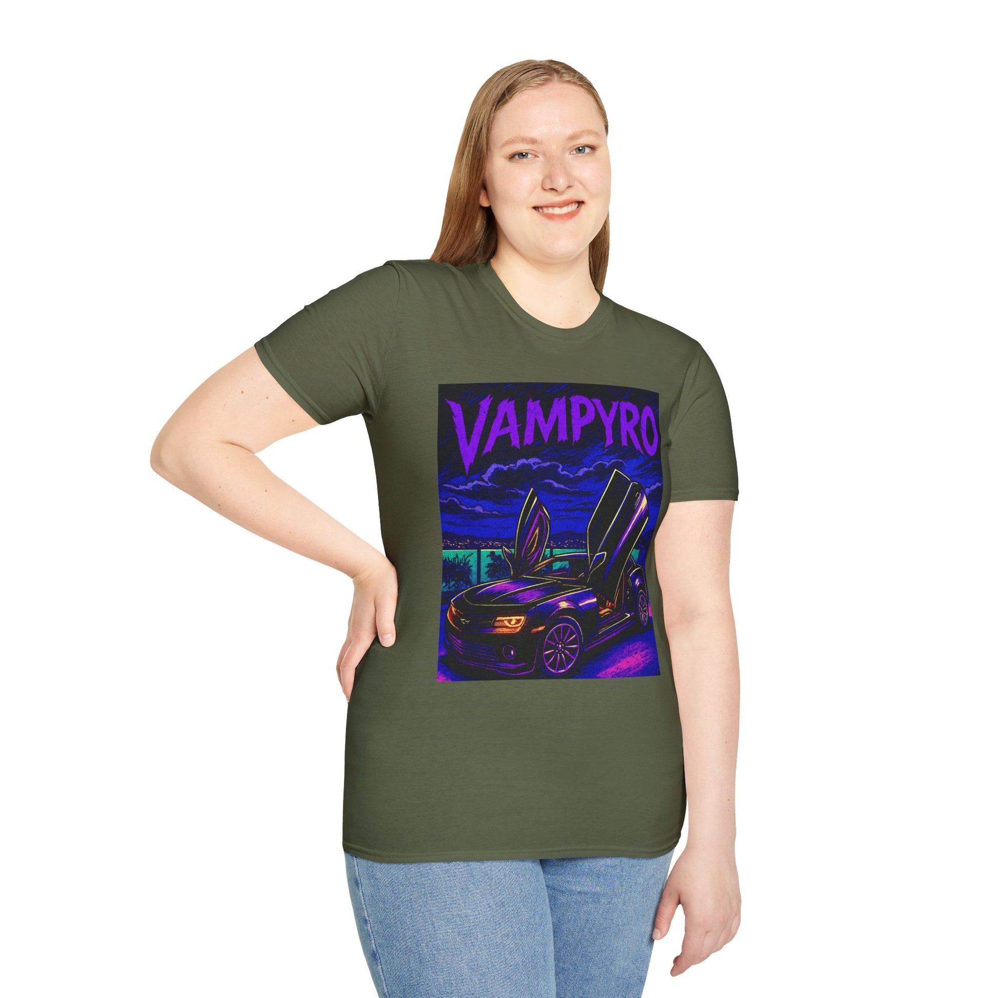 Vampyro Camaro Collectors T-Shirt, Graphic Tee for Car Lovers, Unisex T-Shirt, Retro Car Apparel, Gift for Auto Enthusiasts