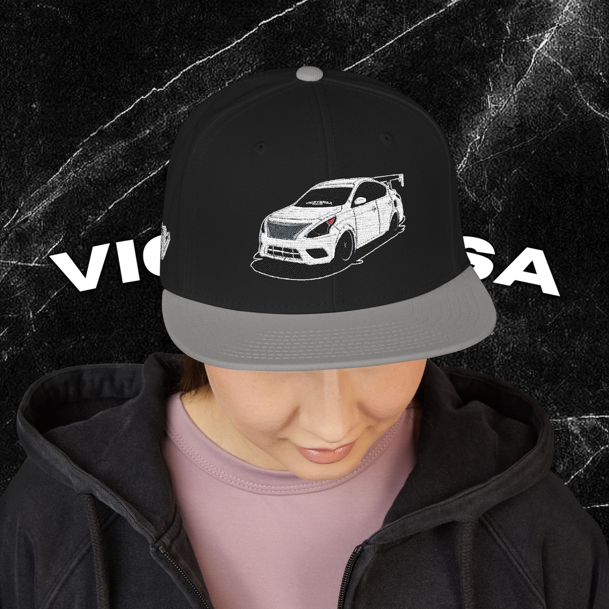 Embroidered Diamond Versa Snapback