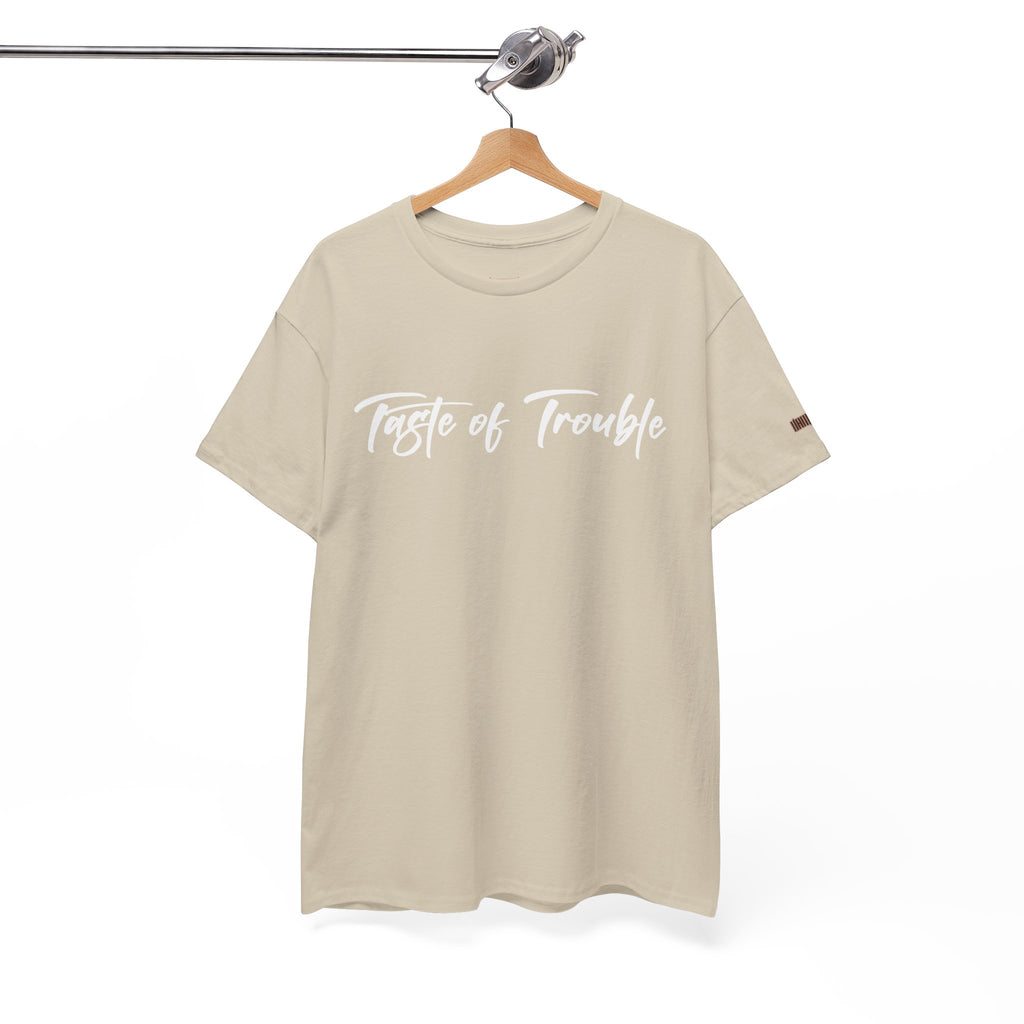 Taste of Trouble Vampyro Crimson Lyrics Unisex Heavy Cotton Tee - Casual Comfort, Everyday Wear, Gift for Friends, Stylish Casual Tee, Versatile Fashion