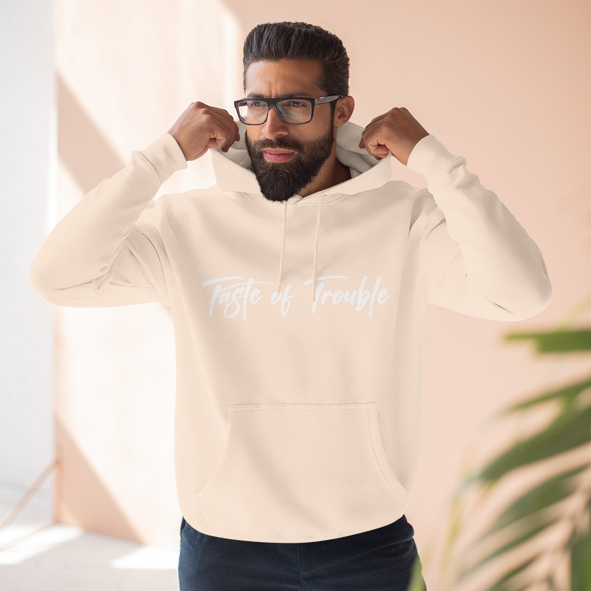 Taste of Trouble Fleece Pullover, Cozy Gift for Women, Casual Wear, Motivational Apparel, Holiday Gift