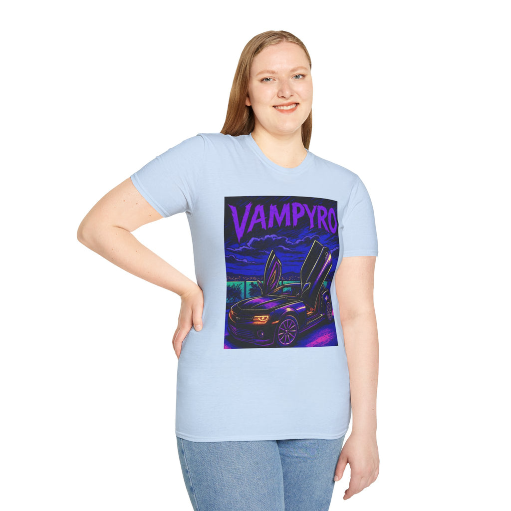 Vampyro Camaro Collectors T-Shirt, Graphic Tee for Car Lovers, Unisex T-Shirt, Retro Car Apparel, Gift for Auto Enthusiasts