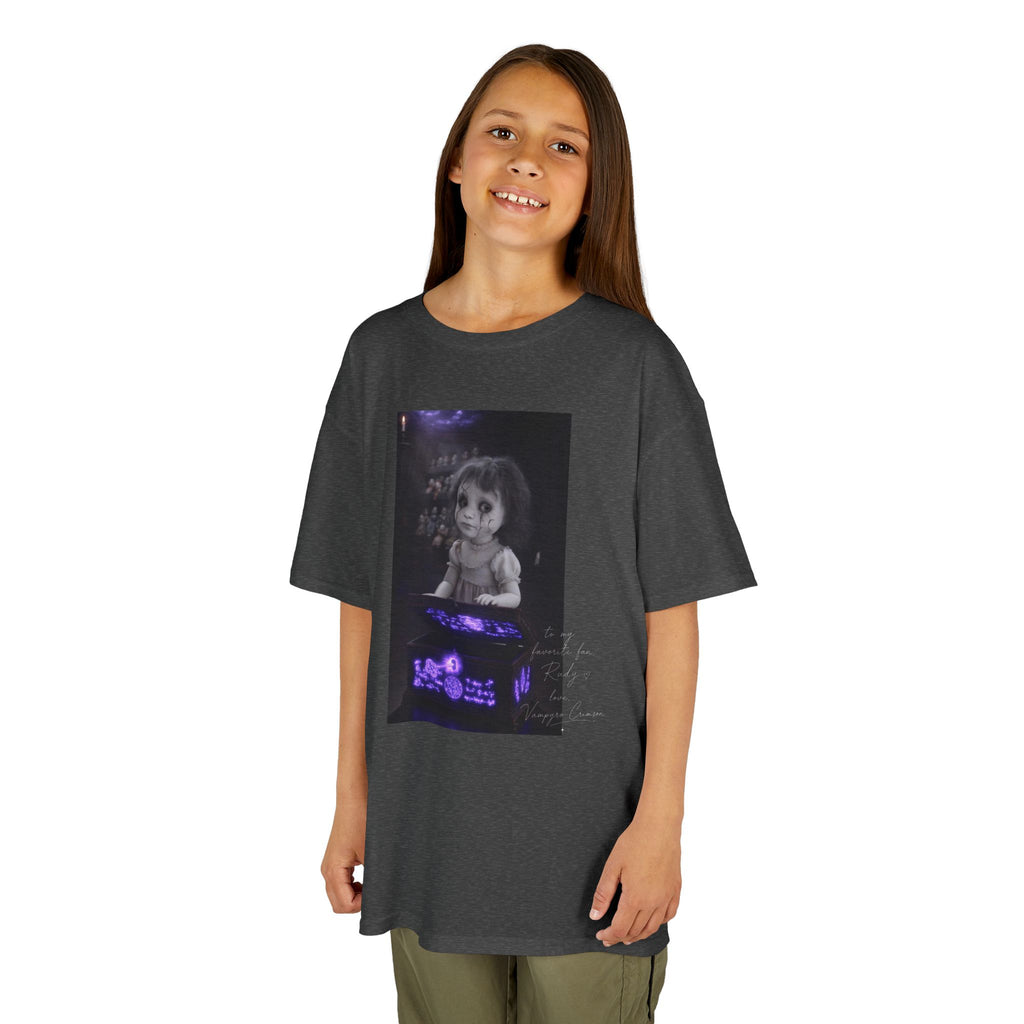 Vampyro Crimson – Haunted Music Box Kids Gothic Horror T-Shirt