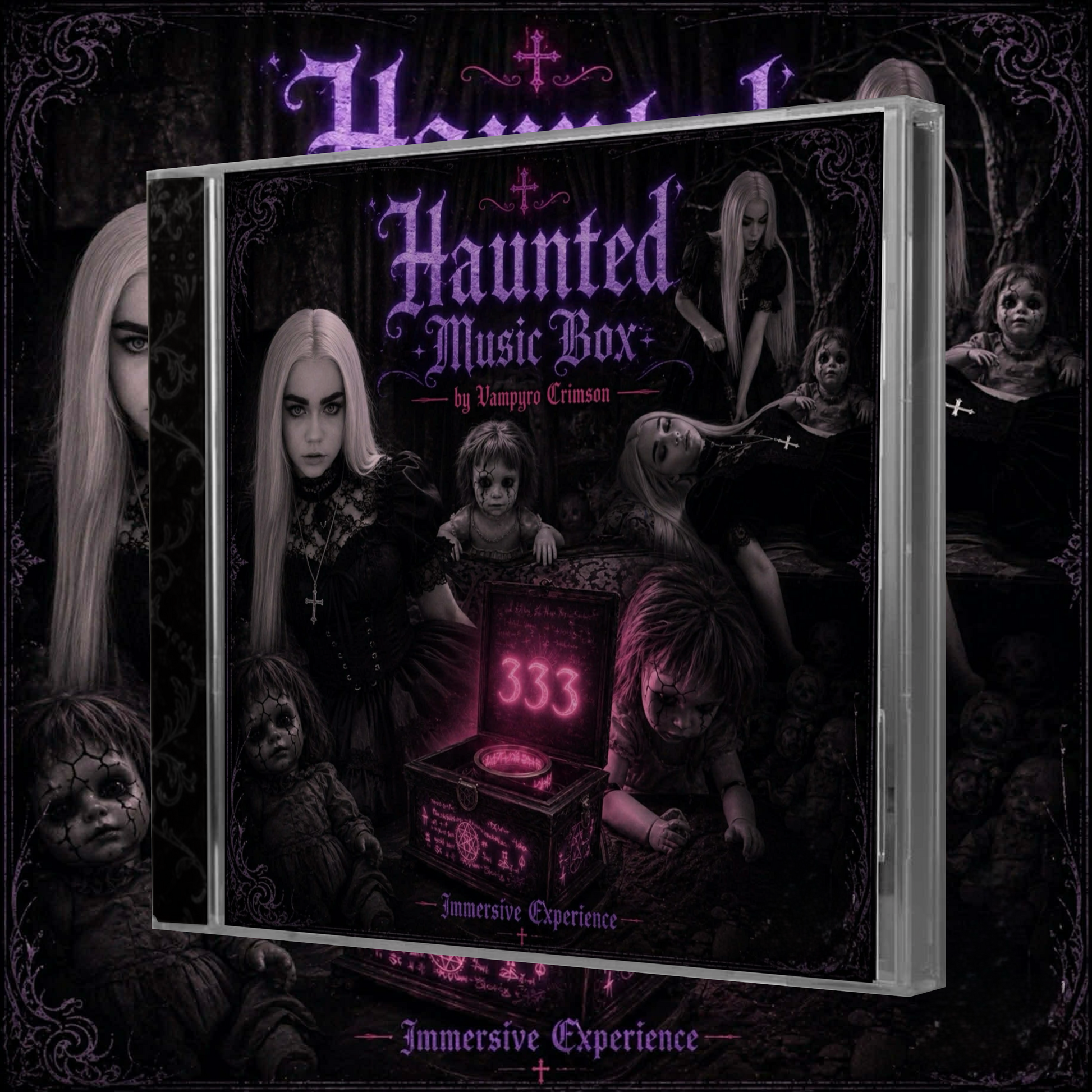SIGNED CD + Exclusive Puppeteer Haunted Music Box Band Shirt