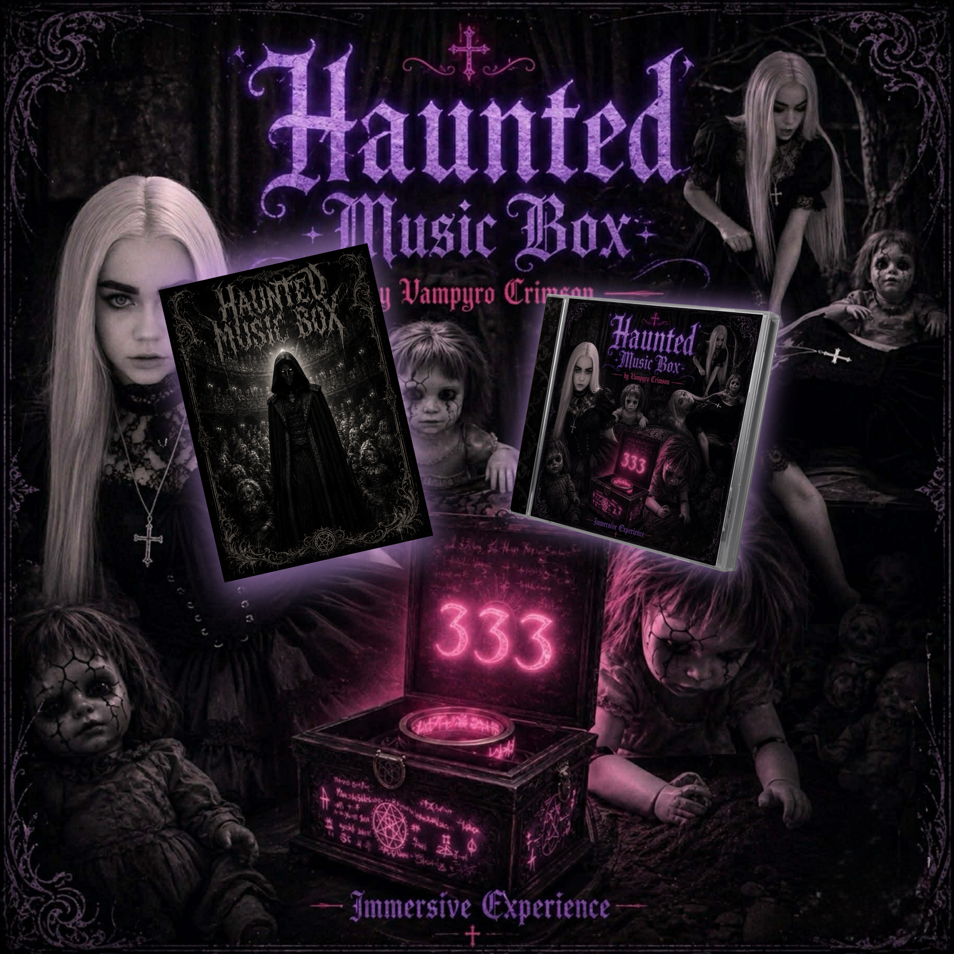 Exclusive Signed Puppeteer Poster & Signed Haunted Music Box CD