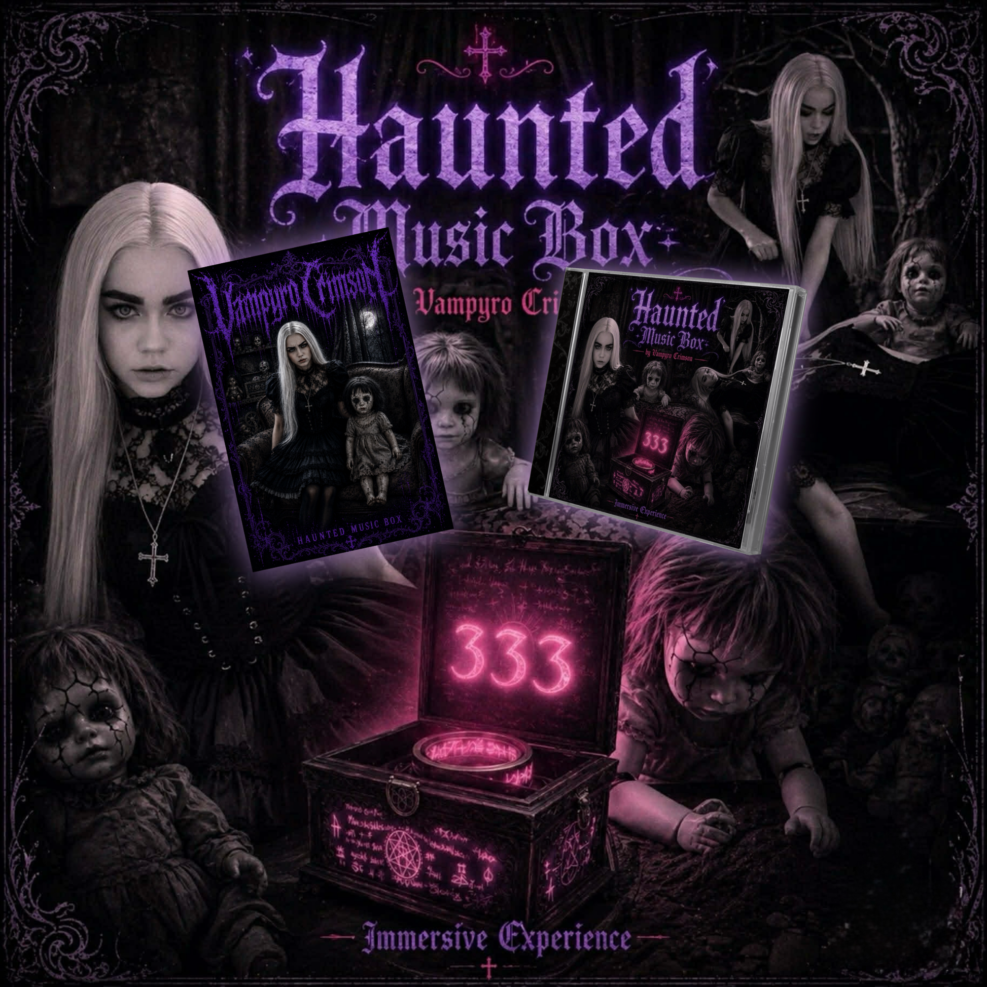Exclusive Signed Ultraviolet Poster & Signed Haunted Music Box CD