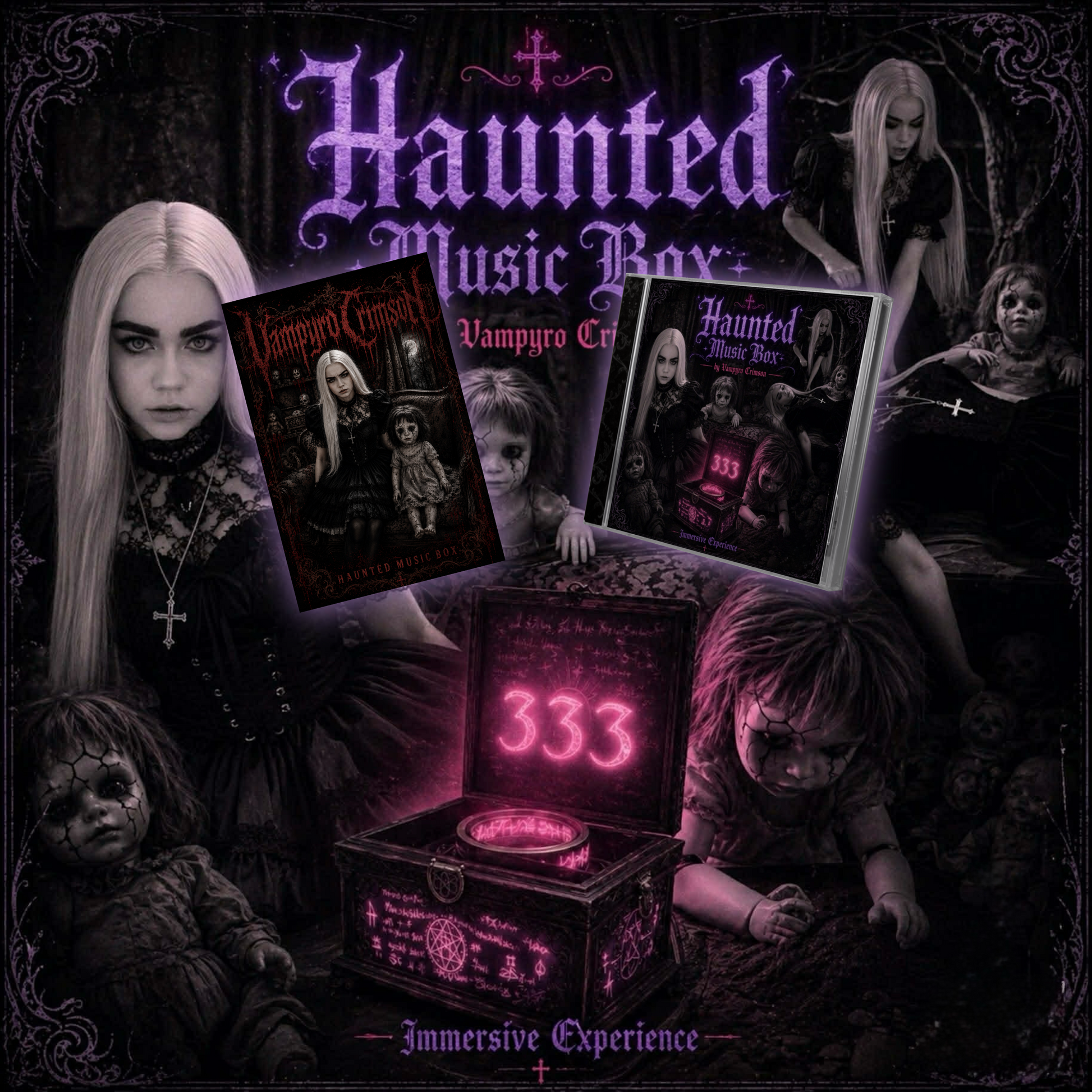 Exclusive Signed Vendetta Poster & Signed Haunted Music Box CD